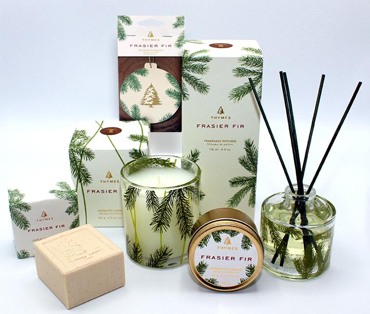 Thymes Frasier Fir Candles & Home Fragrance Collections - Digs N Gifts