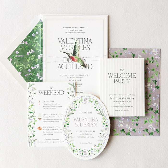 Derian Wedding Invitation Suite