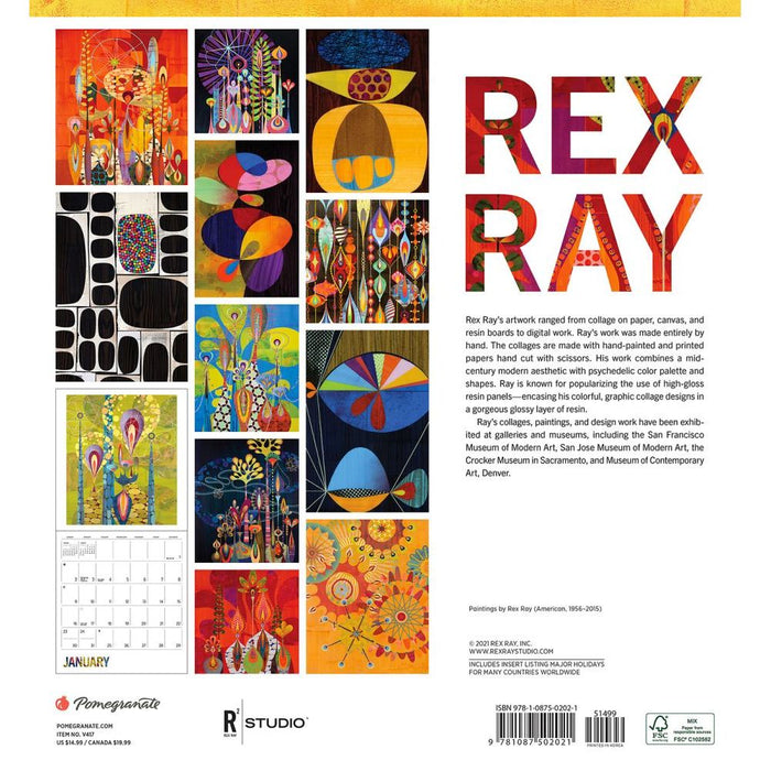 Rex Ray 2022 Wall Calendar