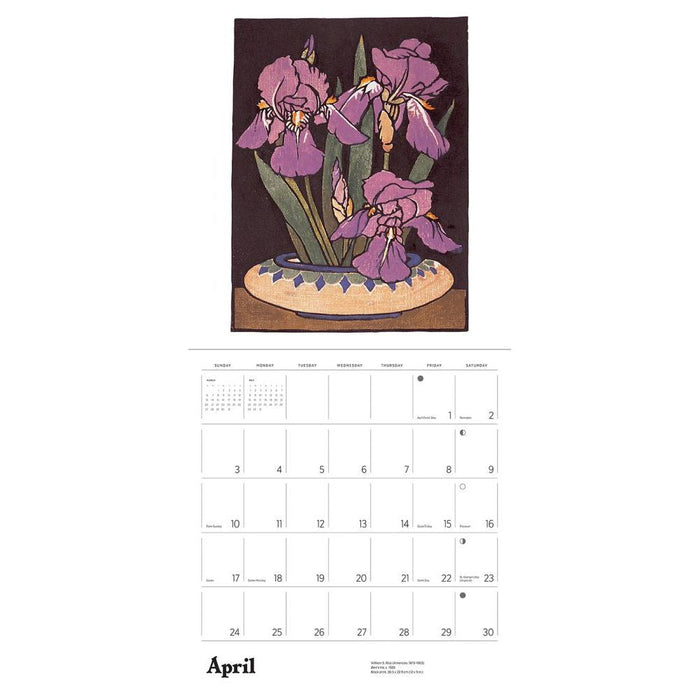 WM Rice: Arts & Crafts Block Prints 2022 Wall Calendar