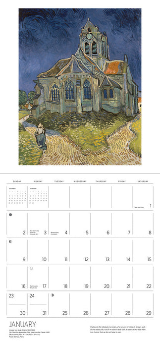 Vincent Van Goph 2022 Wall Calendar