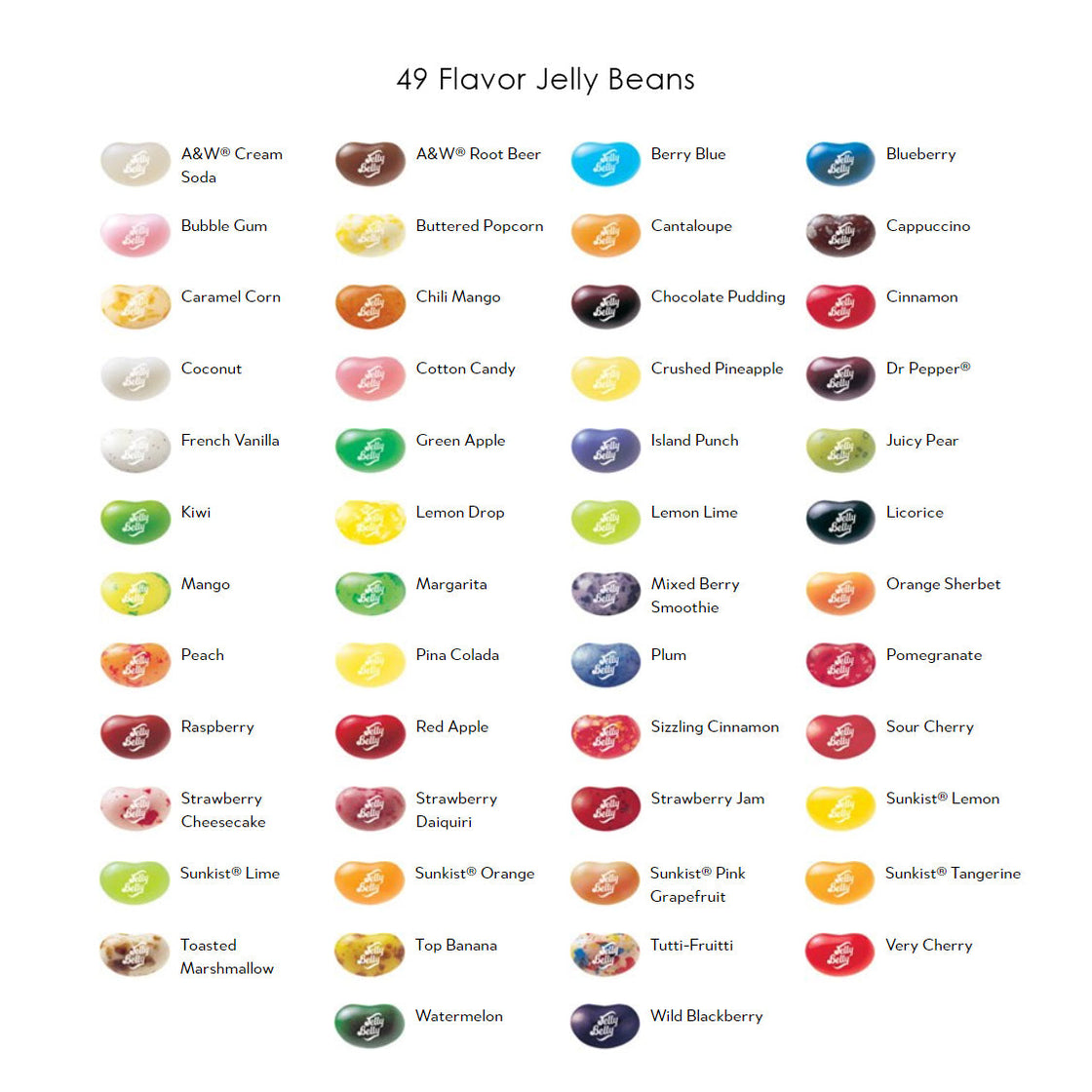49 Flavor Jelly Beans Assortment — Pearl Grant Richmans