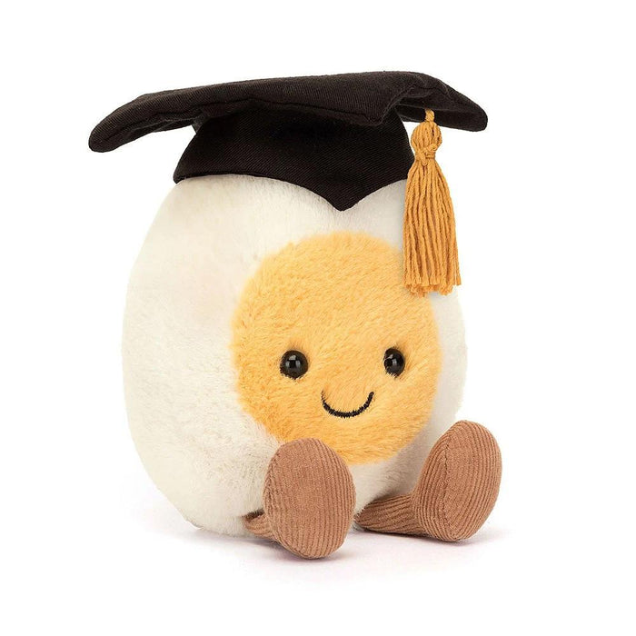 JellyCat Amuseable Boiled Egg Graduation Plush Toy