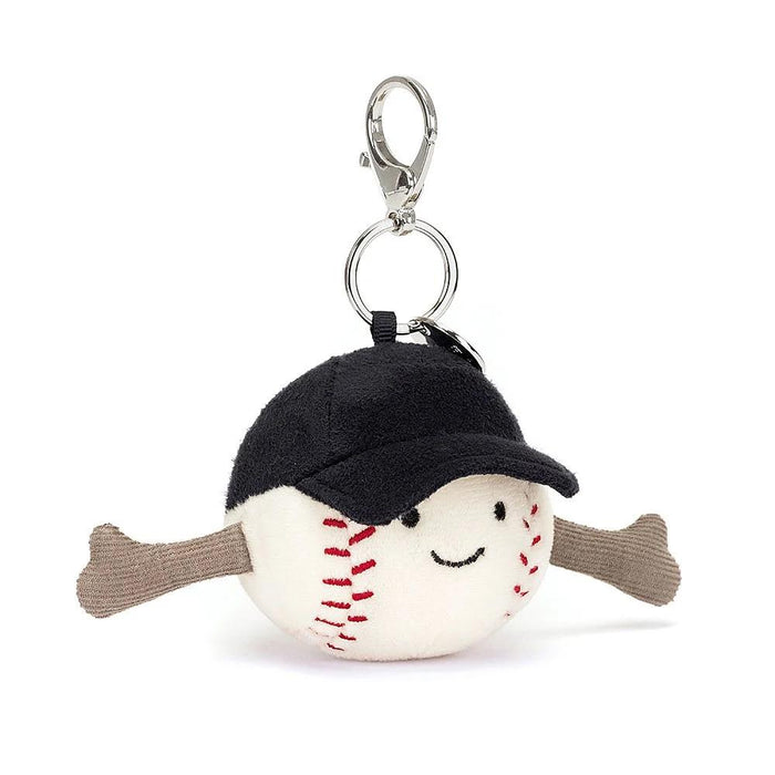 JellyCat Amuseable Sports Baseball Bag Charm Plush Toy