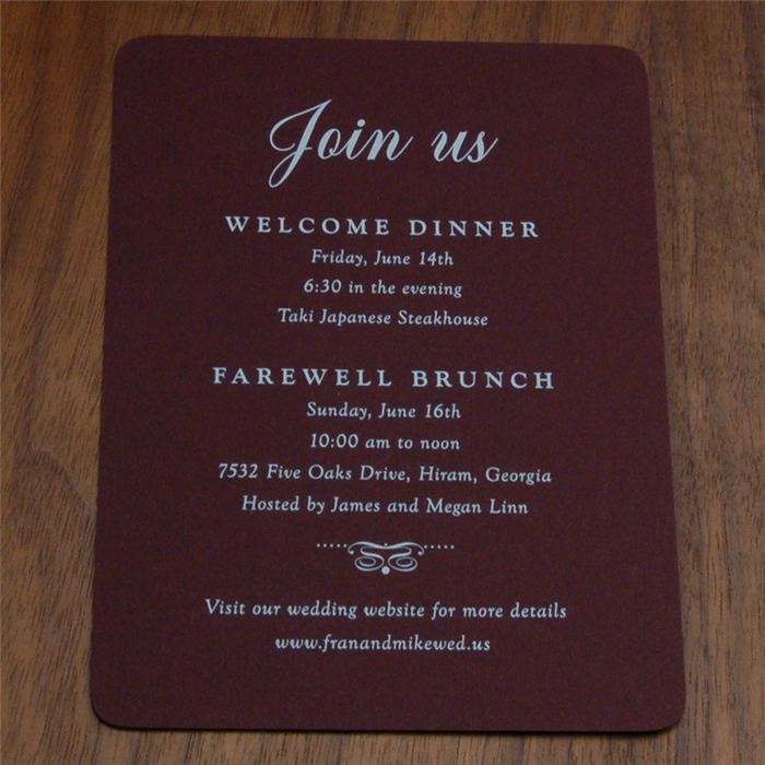 Bordelais Wedding Invitation Suite