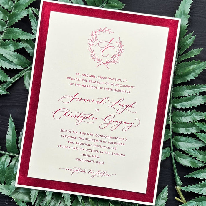 Stylus Wedding Invitation Variation 1