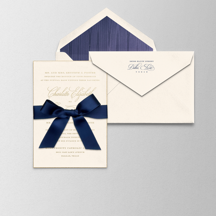 Gilt Wedding Invitation Suite