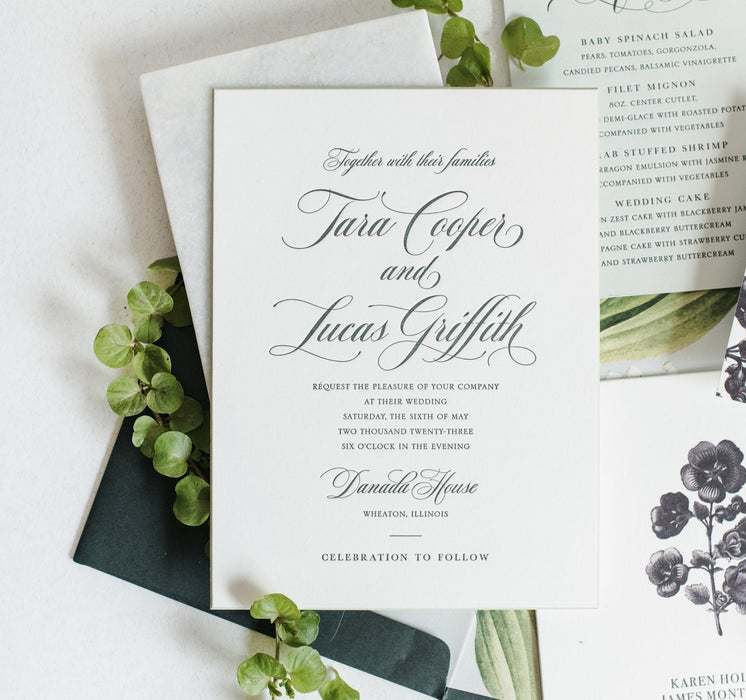 Hemingway Wedding Invitation Suite