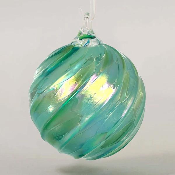 Seafoam Twist Classic Round Ornament