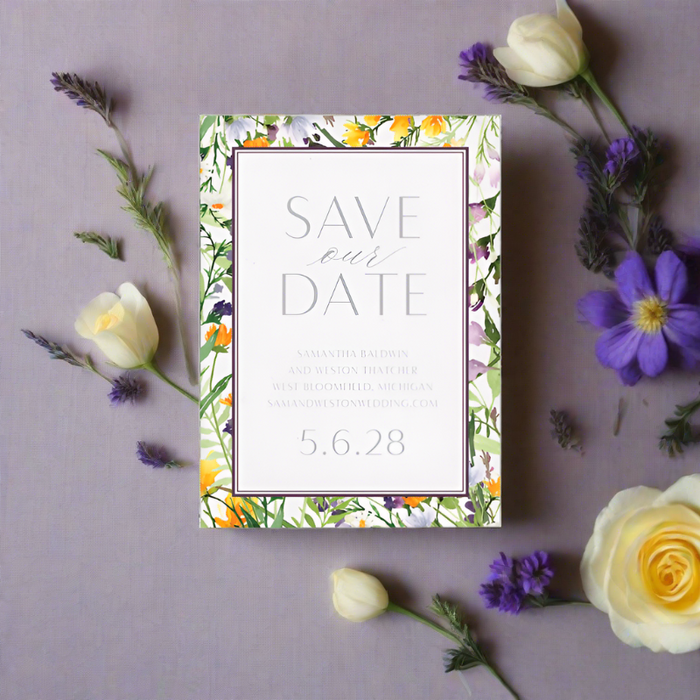 Gouache Save the Date