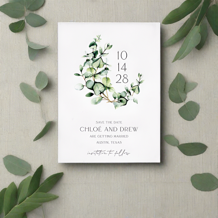 Sculpted Save the Date Digital Variation