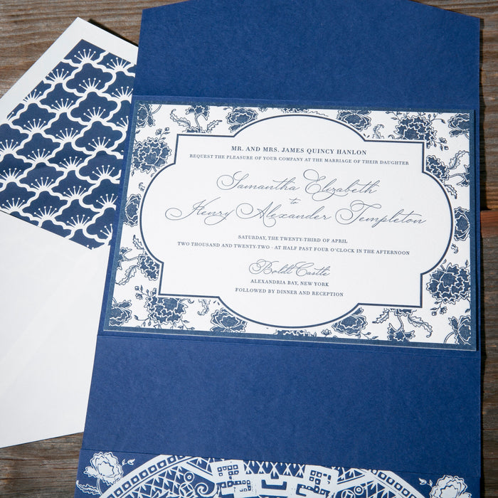 Delft Wedding Invitation Suite