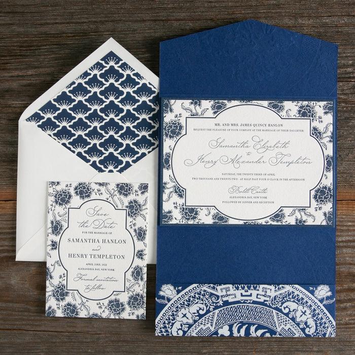 Delft Wedding Invitation Suite