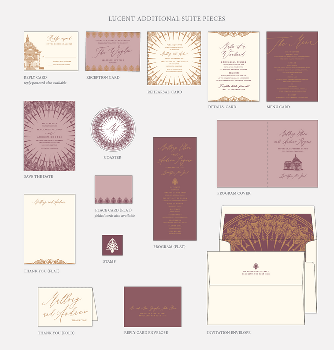 Lucent Wedding Invitation Suite