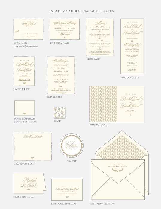 Estate V.2 Wedding Invitation Suite