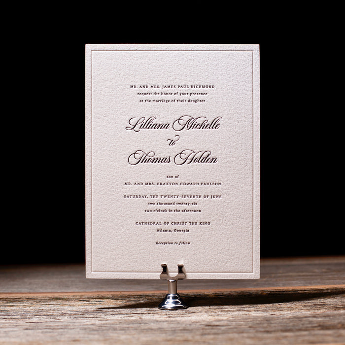 Elatus V.2 Wedding Invitation