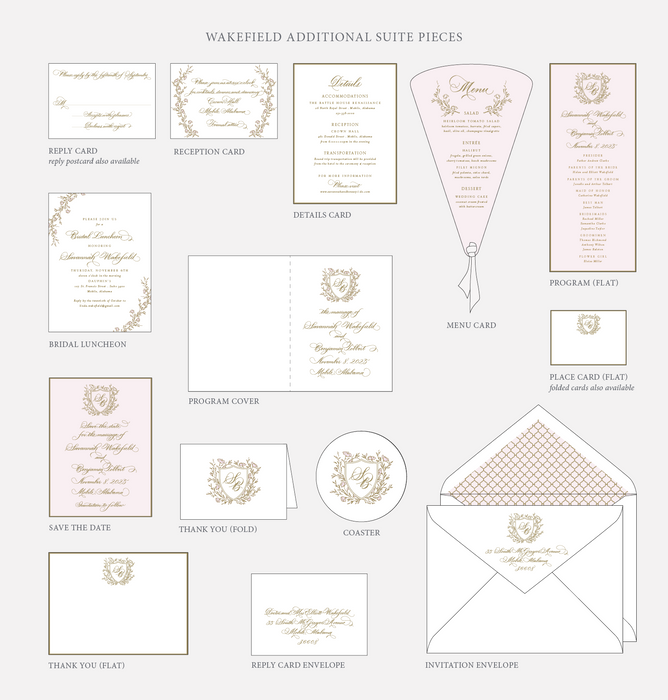 Wakefield Wedding Invitation Suite