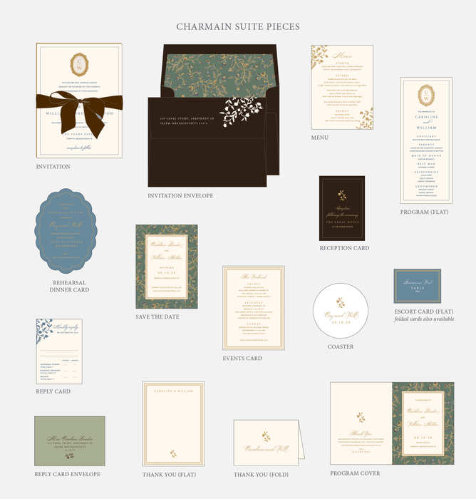 Charmain Wedding Invitation Suite