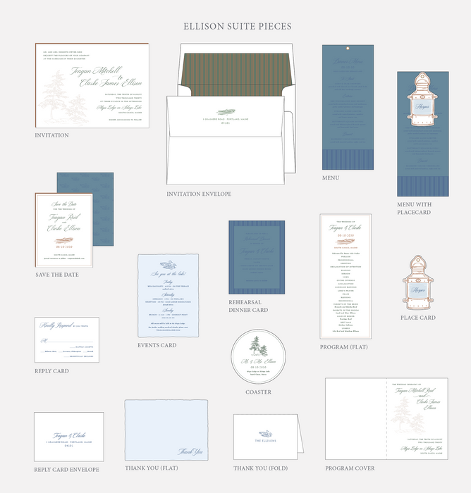 Ellison Wedding Invitation Suite