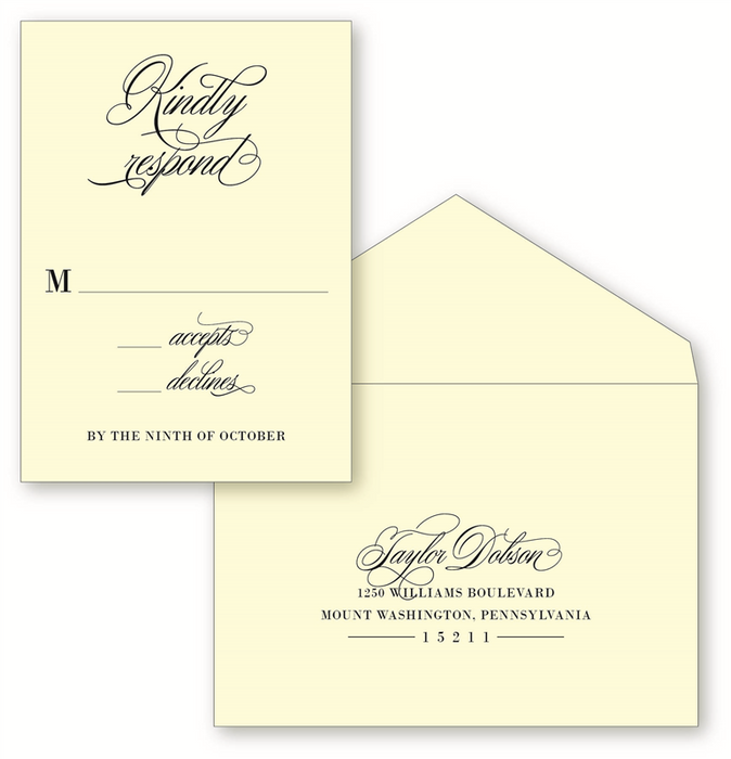 Obscura Wedding Invitation Suite