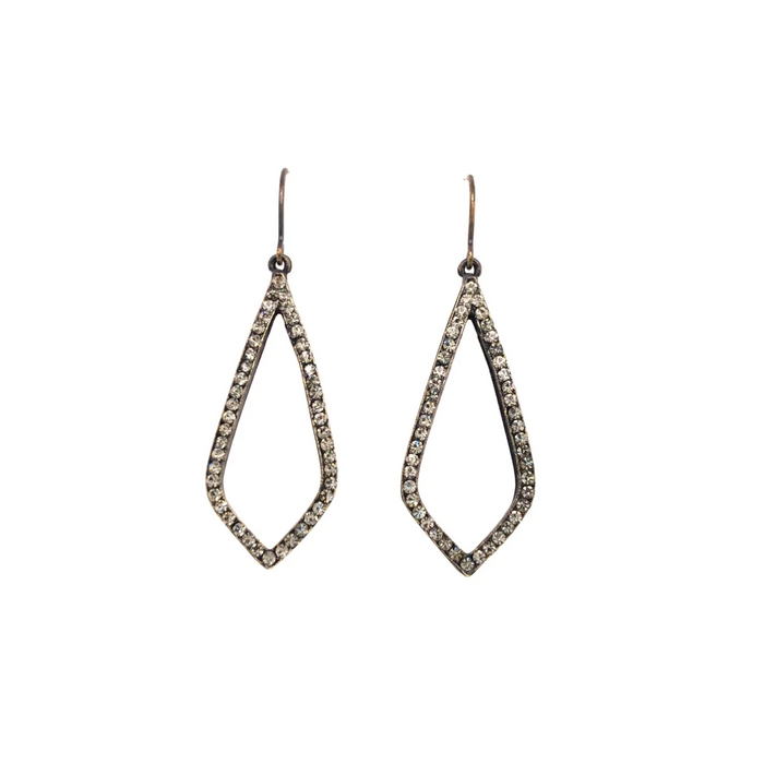 Open Center Geometric Drop Earrings by Rebel Designs