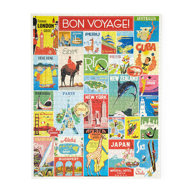 Vintage Travel 1000 Piece Jigsaw Puzzle