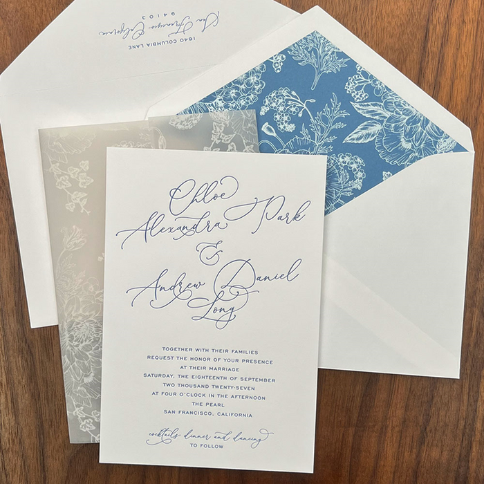 Toile Wedding Invitation Suite