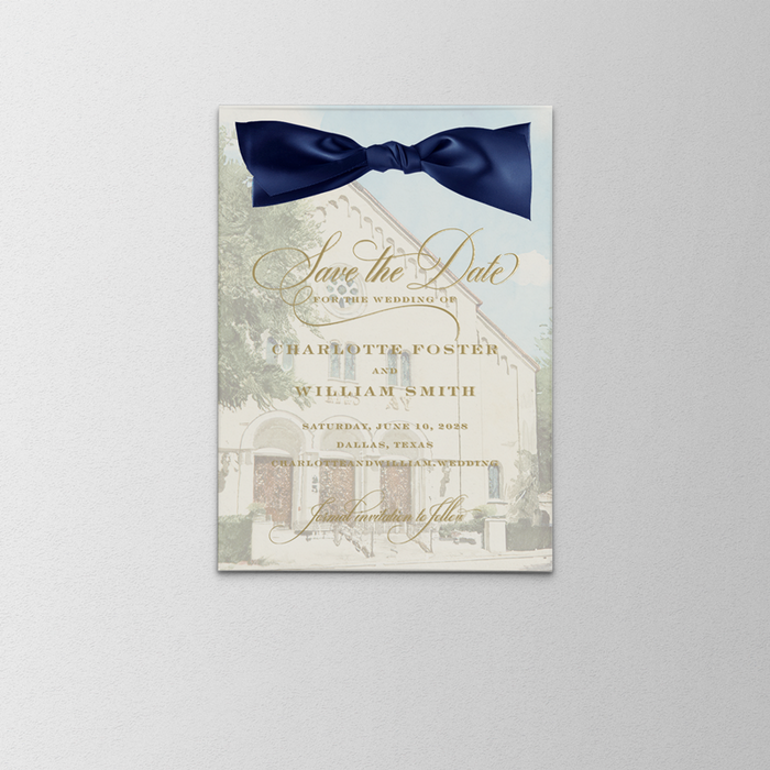 Gilt Wedding Invitation Suite