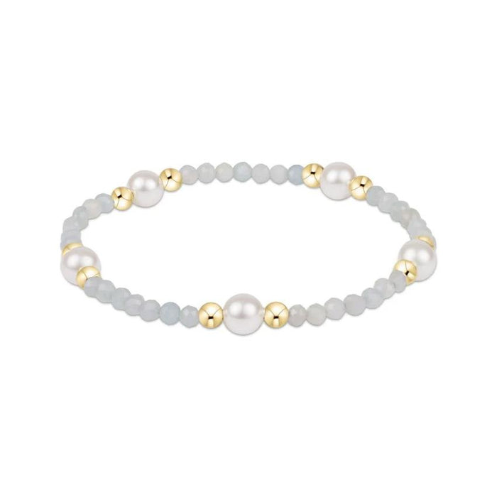 enewton 6.25" Purpose Pearl 6mm Gem Bracelet - Aquamarine