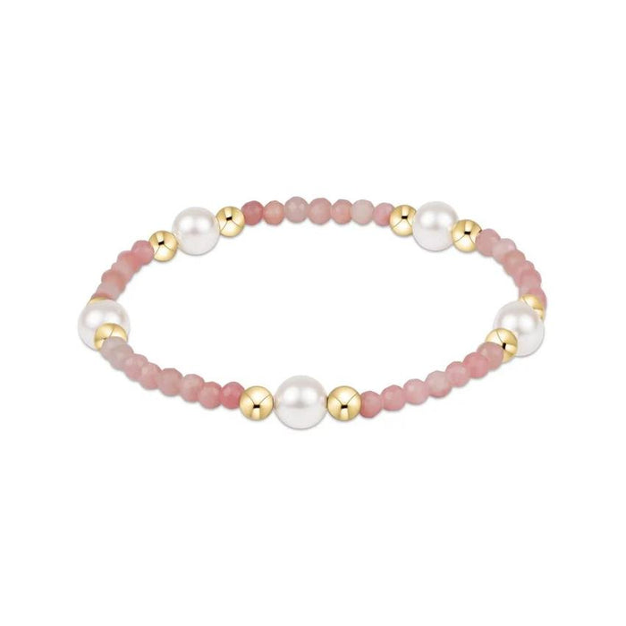 enewton 6.25" Purpose Pearl 6mm Gem Bracelet - Pink Opal