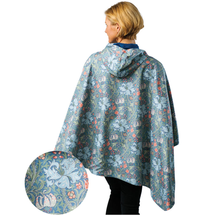 RAINCAPER BLUEBELL & WILLIAM MORRIS "LILY" TRAVEL CAPE