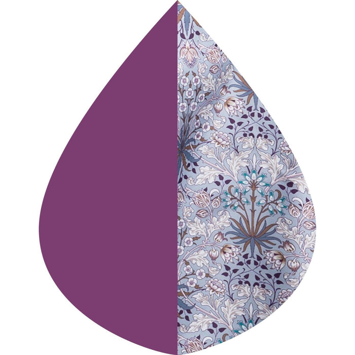 RAINCAPER PLUM/WILLIAM MORRIS HYACINTH TRAVEL CAPE