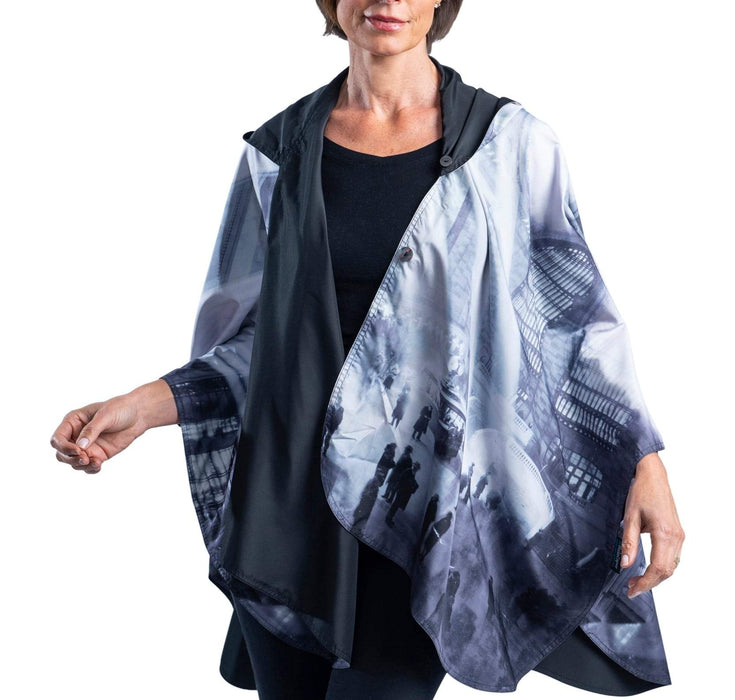 FINE ART RAINCAPER- GRAND CENTRAL TERMINAL RAINPROOF TRAVEL & TOURING CAPE
