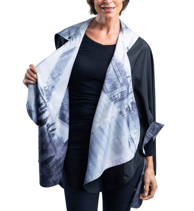 FINE ART RAINCAPER- GRAND CENTRAL TERMINAL RAINPROOF TRAVEL & TOURING CAPE