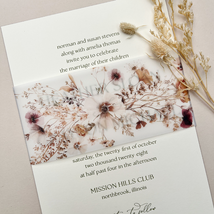 Realism Wedding Invitation Variation 1