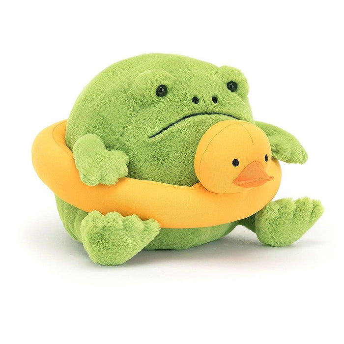 JellyCat Ricky Rain Frog Rubber Ring Plush Toy