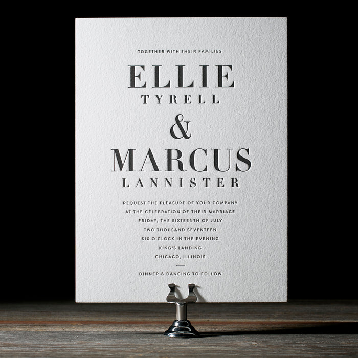 Roosevelt Wedding Invitation Suite