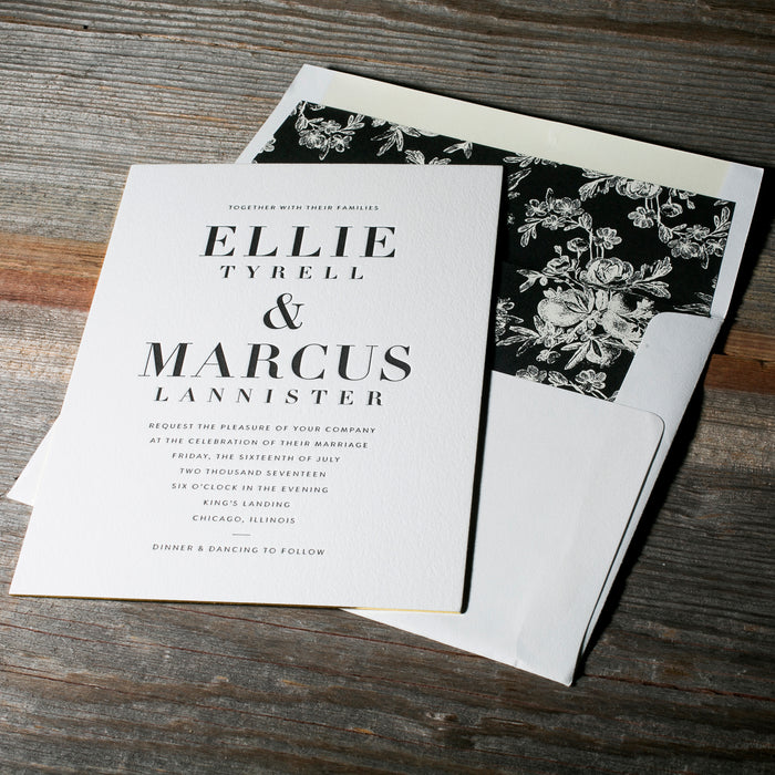 Roosevelt Wedding Invitation Suite