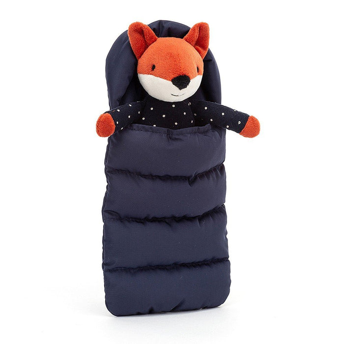 JellyCat Sleeping Bag Snuggler Fox Plush Toy