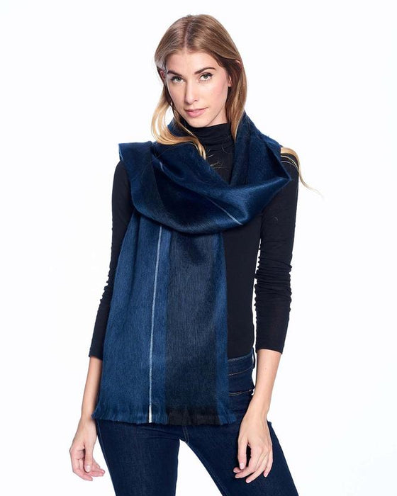 Alpaca Scarf - Cobalt Blue