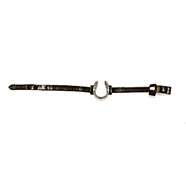 Skinny Pave Horseshoe Bracelet by Rebel Designs