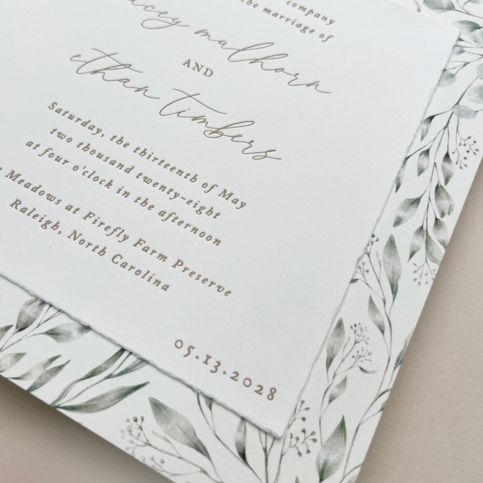 Texture Einvite Texture Wedding Invitation Suite — Pearl Grant Richmans