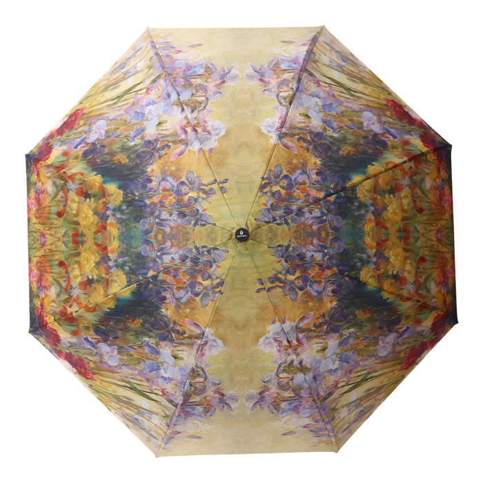 RAINCAPER TIFFANY PEONIES & IRIS REVERSE UMBRELLA