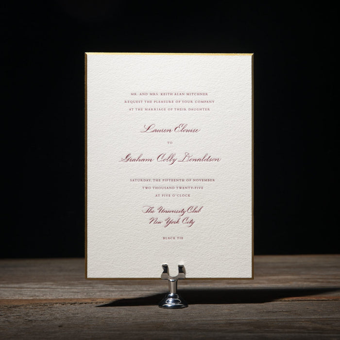 Abbey Wedding Invitation