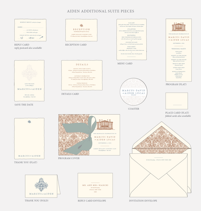 Aiden Wedding Invitation Suite