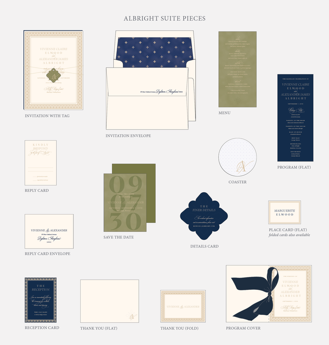 Albright Wedding Invitation Suite