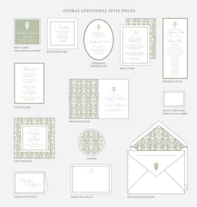 Andras Wedding Invitation Suite