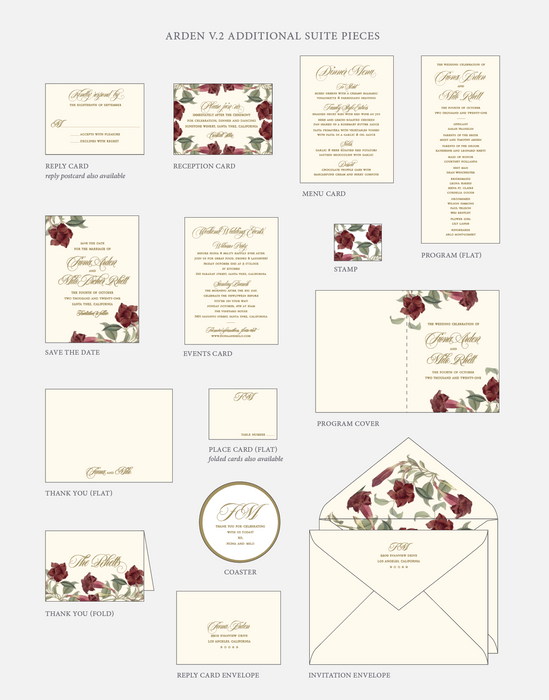 Arden V.2 Wedding Invitation Suite