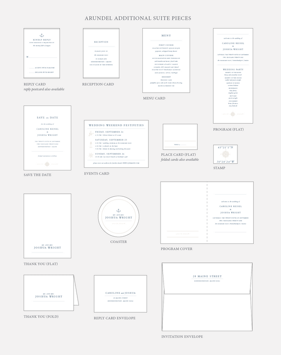 Arundel Wedding Invitation Suite