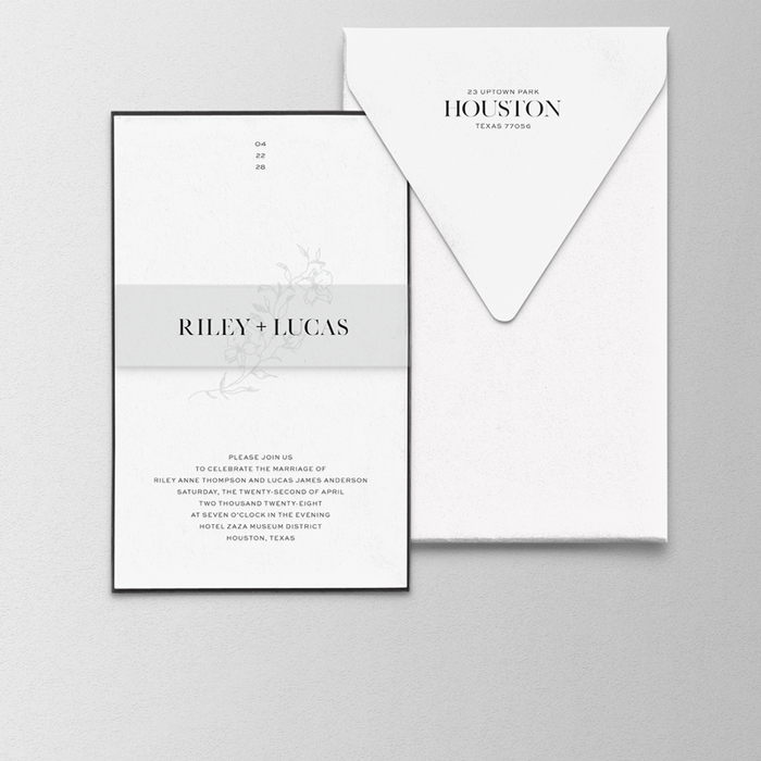 Bandeau Wedding Invitation Suite